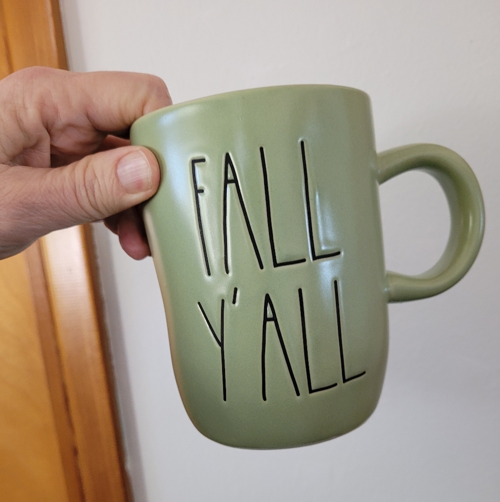 Rae Dunn Olive Green Fall Y'all Mug